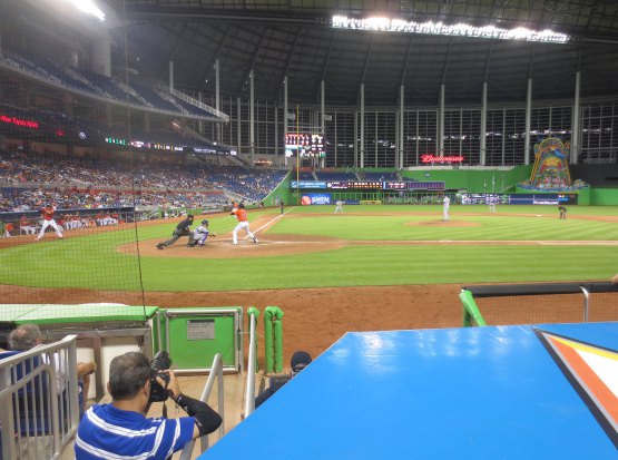 Seat view from section 10 at Marlins Park, home of the Miami Marlins