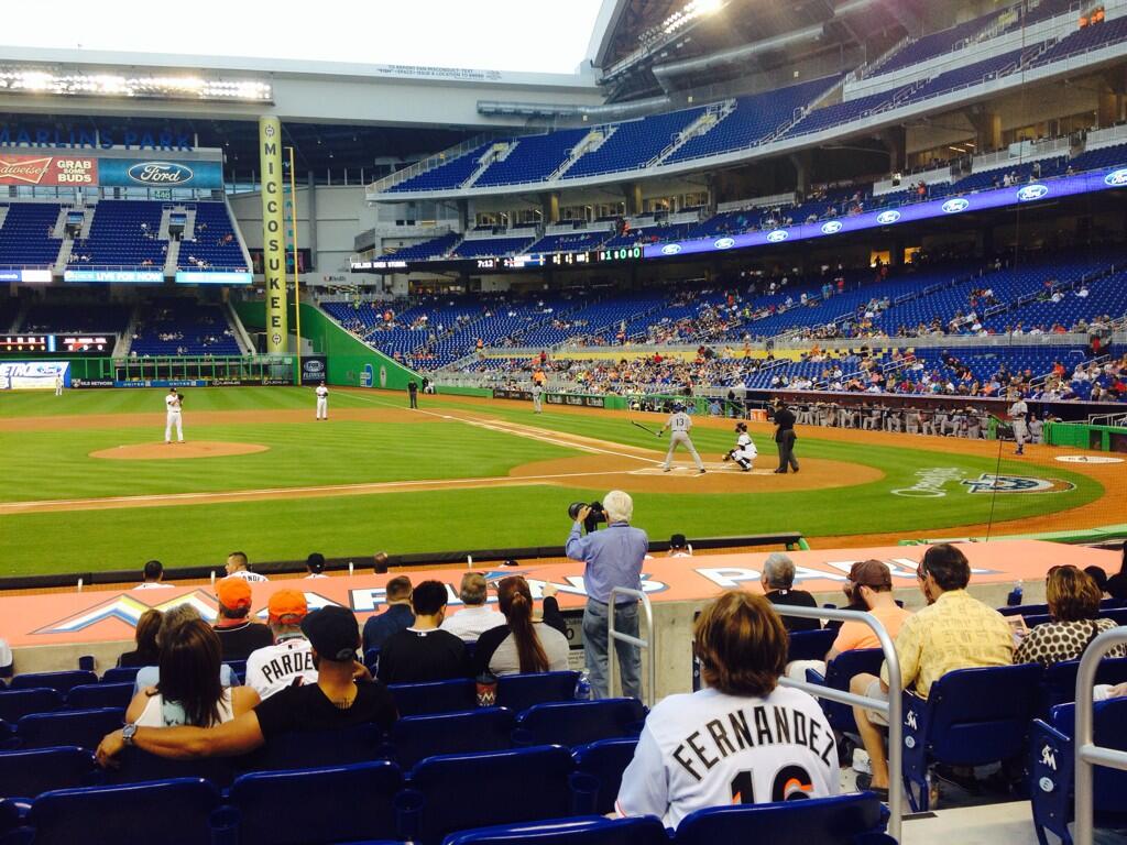 Seat view from section 20 at Marlins Park, home of the Miami Marlins