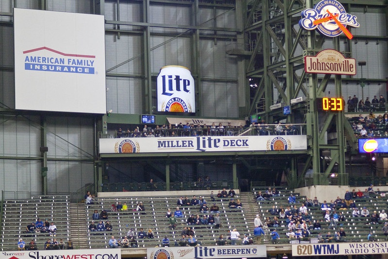 Photo of the Miller Lite Deck at Miller Park. Home of the Milwaukee Brewers.