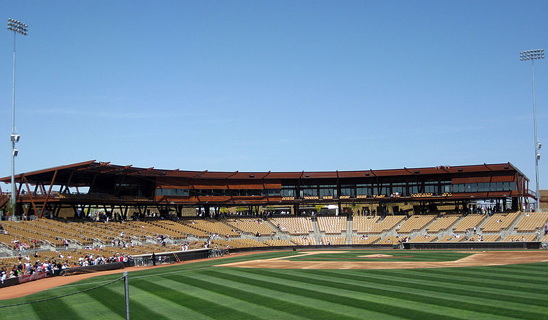 Photo of the playing field at Camelback Ranch.