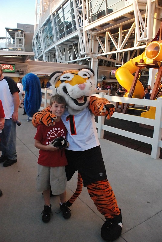 Photo of "Who Dey", the Cincinnati Bengals mascot.
