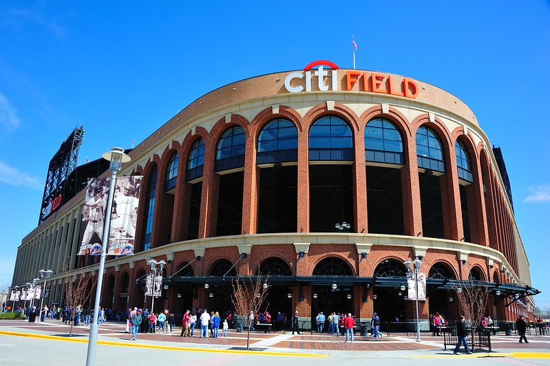 Photo of the main entrance at Citi Field. Home of the New York Mets.