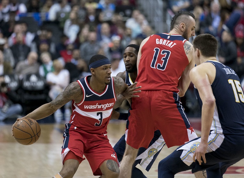 Photo of the Washington Wizards versus the Denver Nuggets.