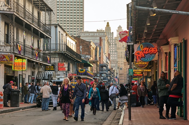 Photo of the French Quarter in New Orleans, Louisiana.