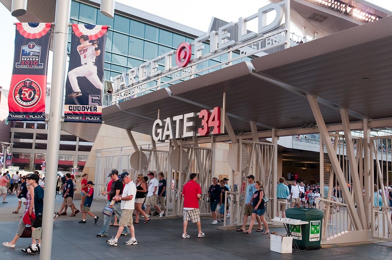 Photo of the Gate 34 entrance at Target Field. Home of the Minnesota Twins.