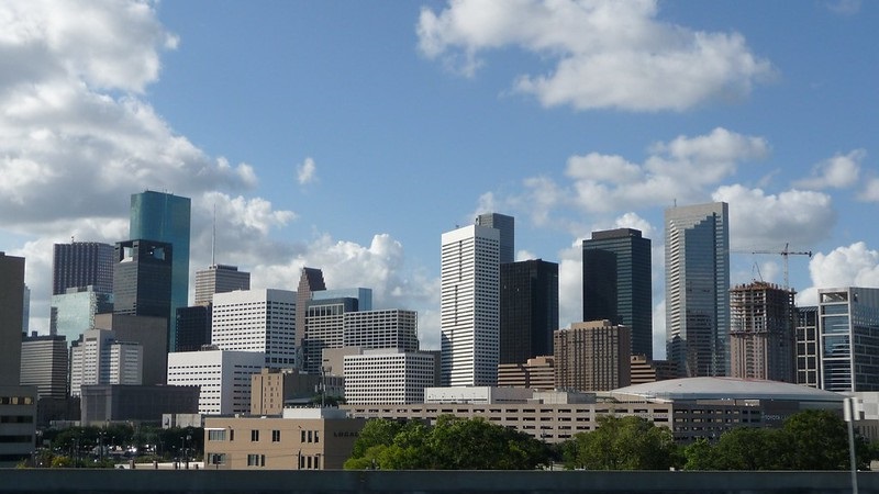 Photo of the downtown Houston, Texas skyline.