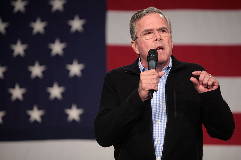 Photo of Jeb Bush at a public speaking event.