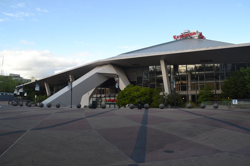 Photo of KeyArena in Seattle, Washington. Former home of the Seattle Supersonics. 