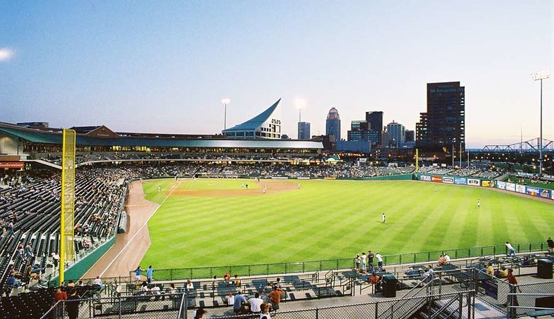 Photo of Louisville Slugger Field in Louisville, Kentucky. Home of the Louisville Bats.