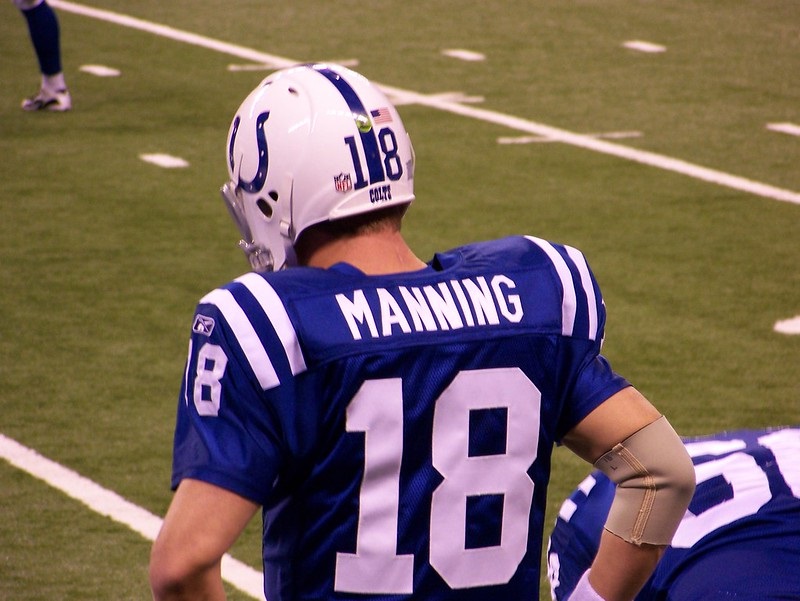 Photo of Peyton Manning of the Indianapolis Colts.