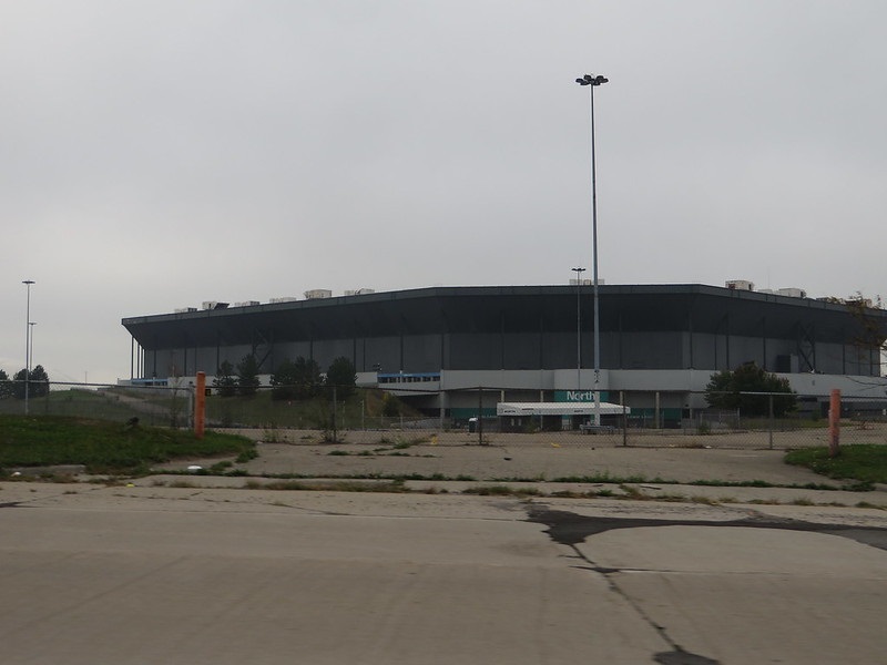 Photo of the Pontiac Silverdome. Former home of the Detroit Lions.