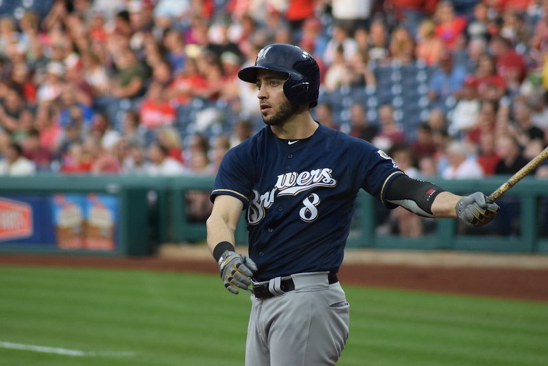 Photo of Ryan Braun stepping up to the plate during a Milwaukee Brewers game.