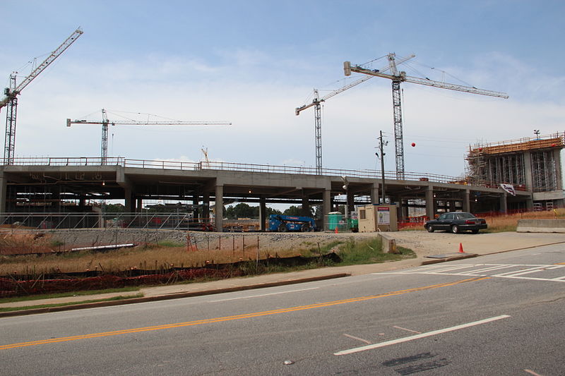Photo of the SunTrust Park construction site in Georgia. Future home of the Atlanta Braves.
