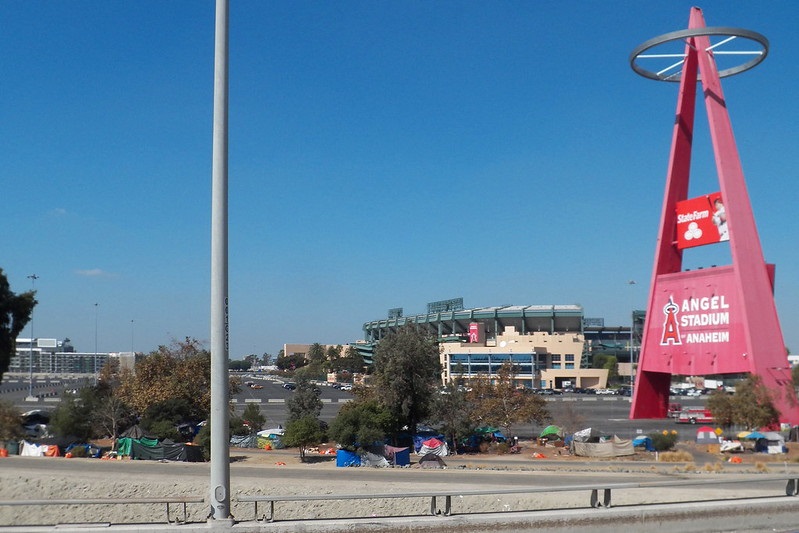 Photo of the Big A at Angel Stadium of Anaheim. Home of the Los Angeles Angels.