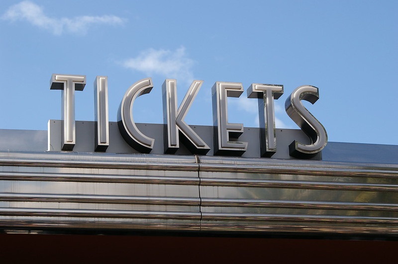 Photo of a ticket office outside of an arena.