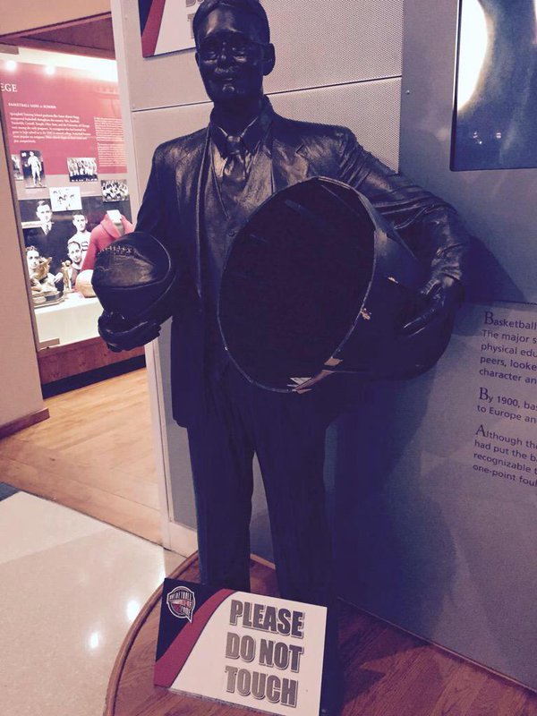 Naismith Basketball Hall of Fame Exhibit.
