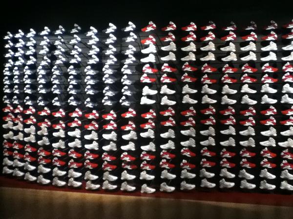 Shoe Exhibit at the Naismith Basketball Hall of Fame