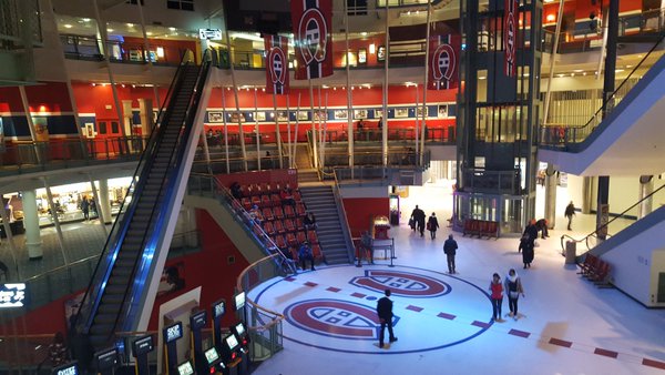 Photo taken inside the Cineplex Forum, former site of the Montreal Forum. 
