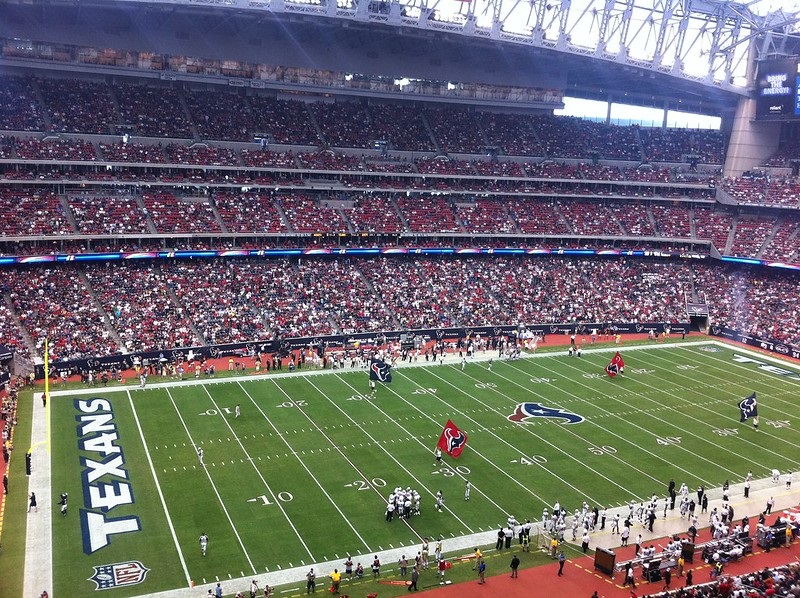 Photo taken from the loge level seats at NRG Stadium during a Houston Texans home game.