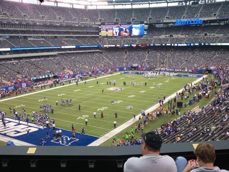 Seat view from section 221 at Metlife Stadium, home of the New York Jets