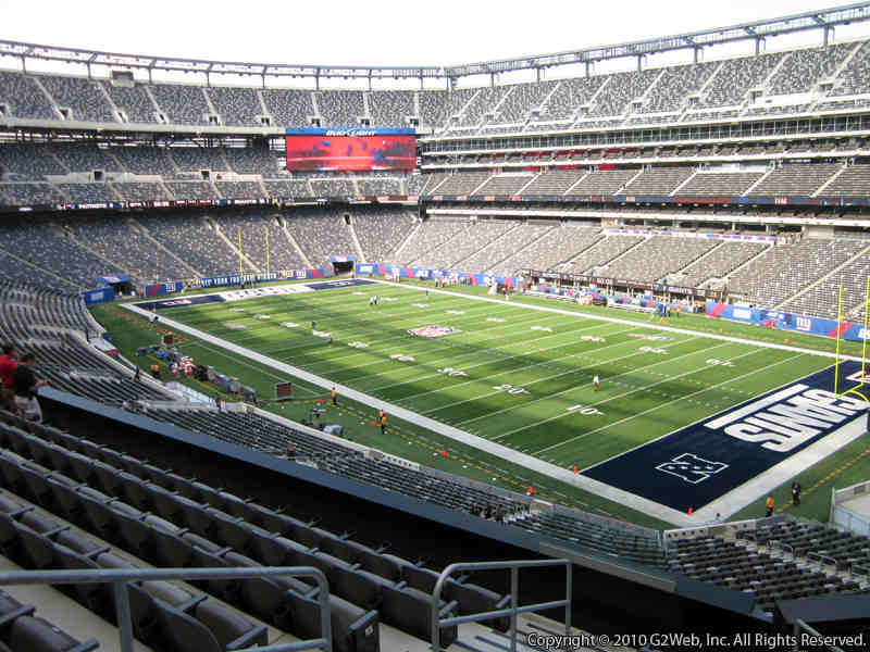 Seat view from section 232C at Metlife Stadium, home of the New York Giants