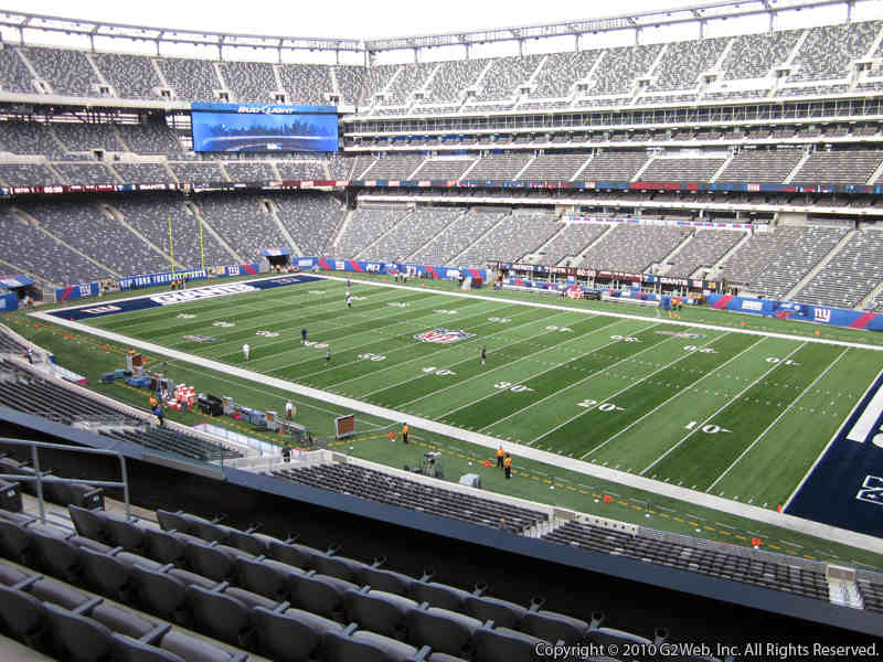 Seat view from section 234 at Metlife Stadium, home of the New York Giants