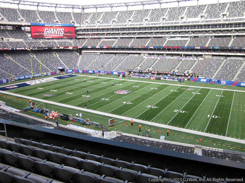 Seat view from section 235 at Metlife Stadium, home of the New York Giants