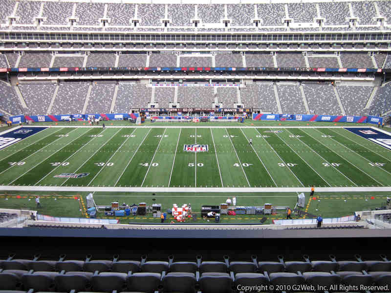 Seat view from section 239 at Metlife Stadium, home of the New York Giants