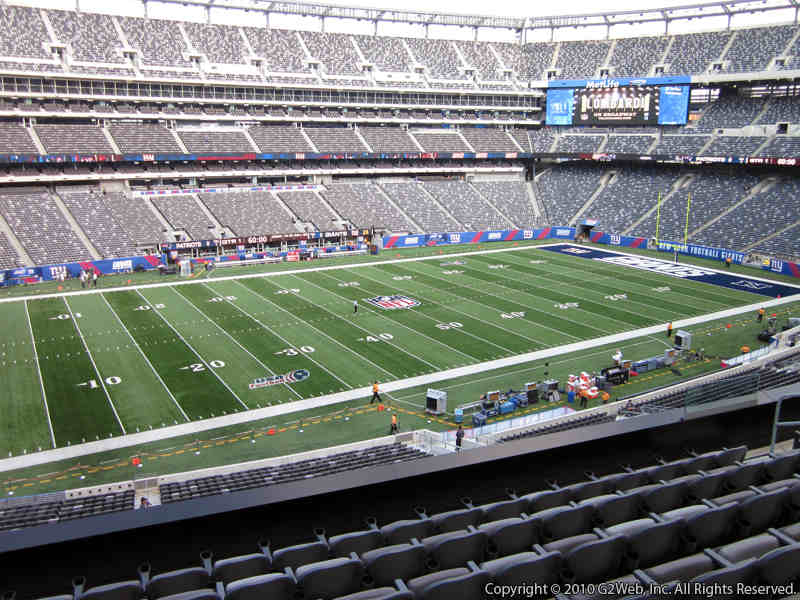 Seat view from section 242 at Metlife Stadium, home of the New York Giants