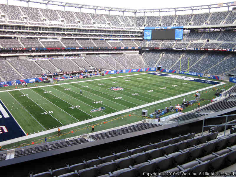 Seat view from section 243 at Metlife Stadium, home of the New York Giants