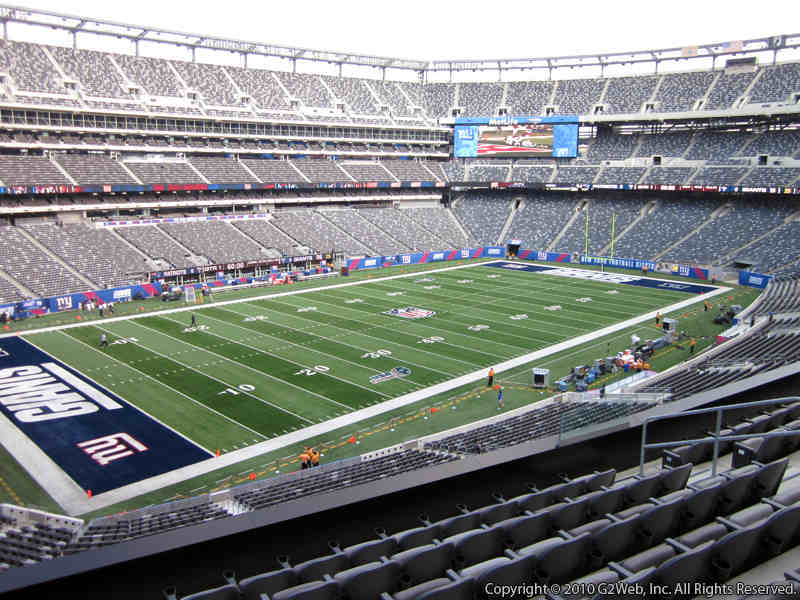 Seat view from section 244 at Metlife Stadium, home of the New York Giants