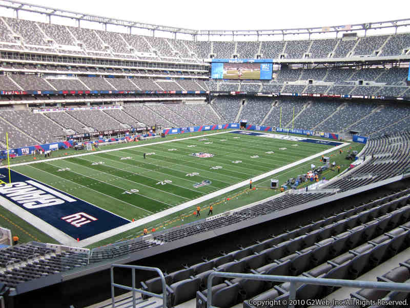 Seat view from section 245C at Metlife Stadium, home of the New York Giants
