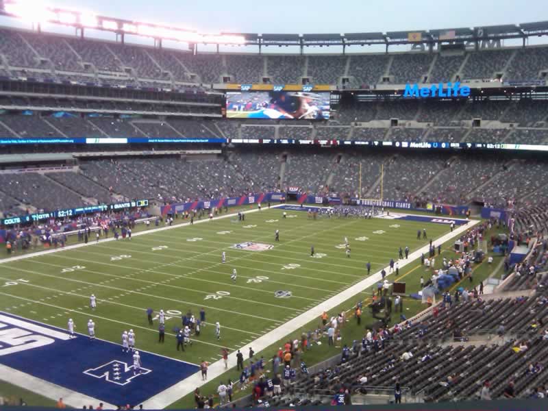 Seat view from section 246 at Metlife Stadium, home of the New York Giants