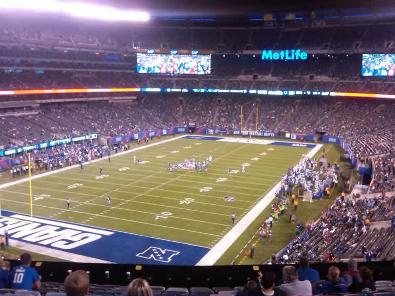 Seat view from section 247 at Metlife Stadium, home of the New York Giants