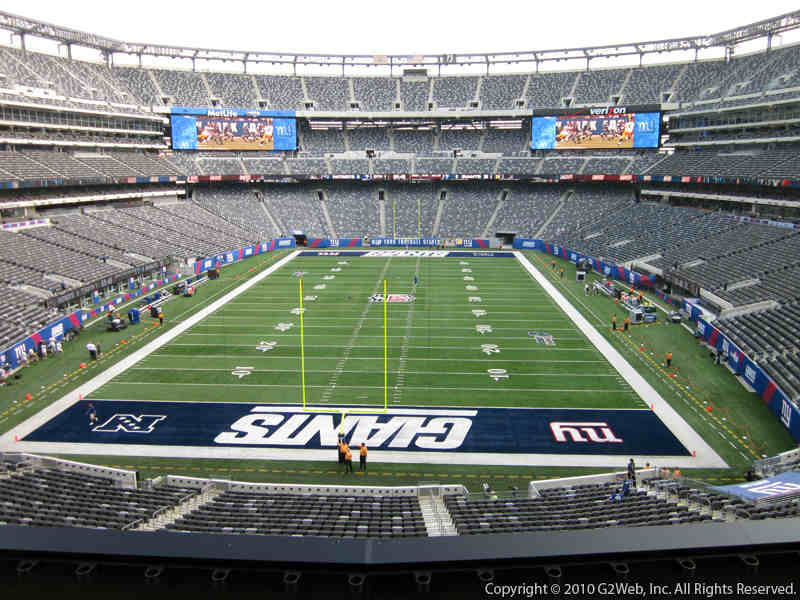 Seat view from section 250A at Metlife Stadium, home of the New York Giants