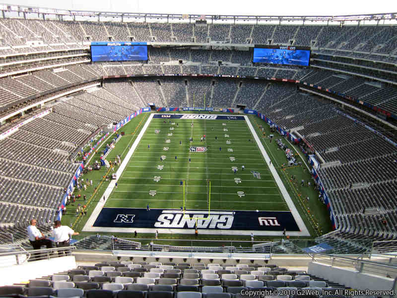 Seat view from section 301 at Metlife Stadium, home of the New York Giants