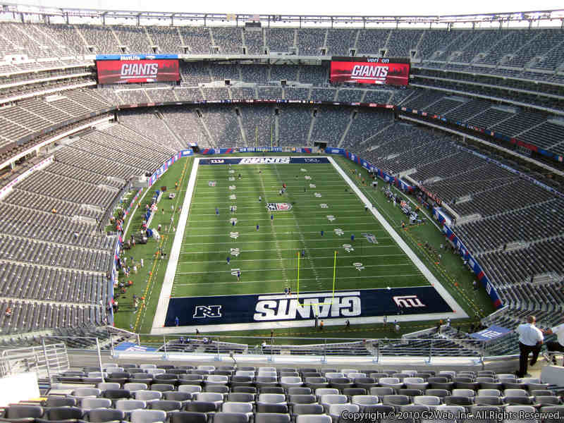 Seat view from section 302 at Metlife Stadium, home of the New York Giants