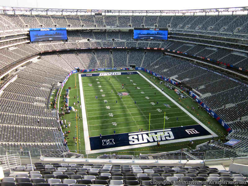 Seat view from section 303 at Metlife Stadium, home of the New York Giants