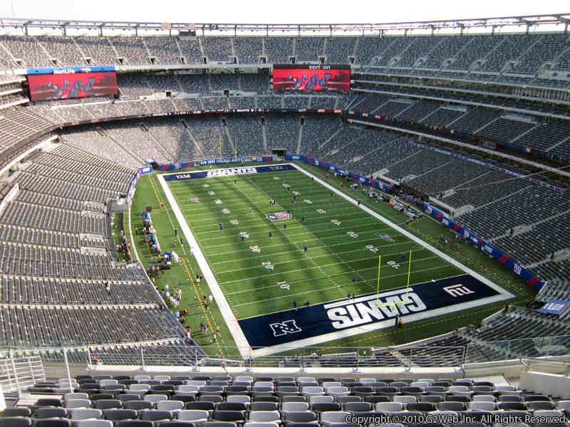 Seat view from section 304 at Metlife Stadium, home of the New York Giants