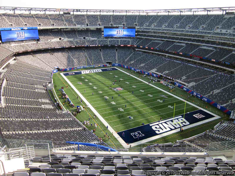 Seat view from section 305 at Metlife Stadium, home of the New York Giants