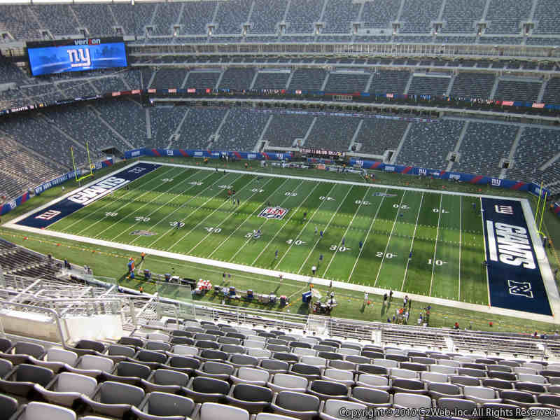 Seat view from section 311 at Metlife Stadium, home of the New York Giants