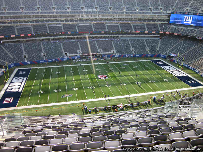Seat view from section 315 at Metlife Stadium, home of the New York Giants