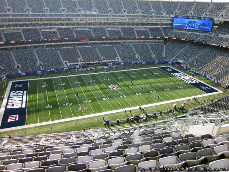Seat view from section 316 at Metlife Stadium, home of the New York Giants