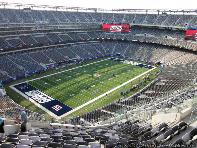 Seat view from section 320 at Metlife Stadium, home of the New York Giants