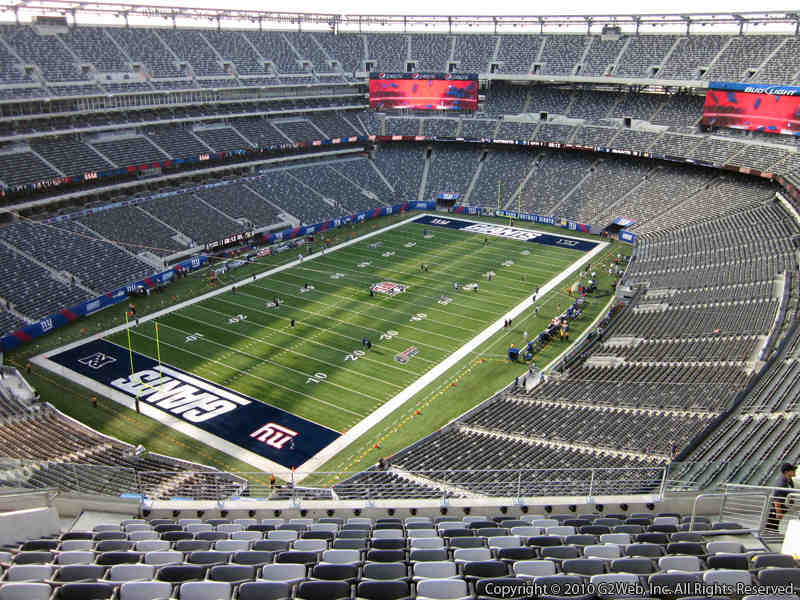 Seat view from section 321 at Metlife Stadium, home of the New York Giants