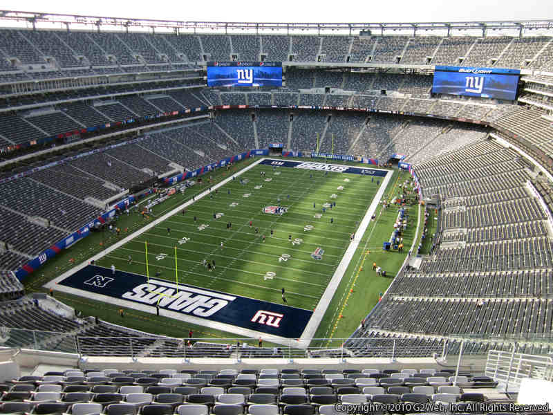 Seat view from section 323 at Metlife Stadium, home of the New York Giants
