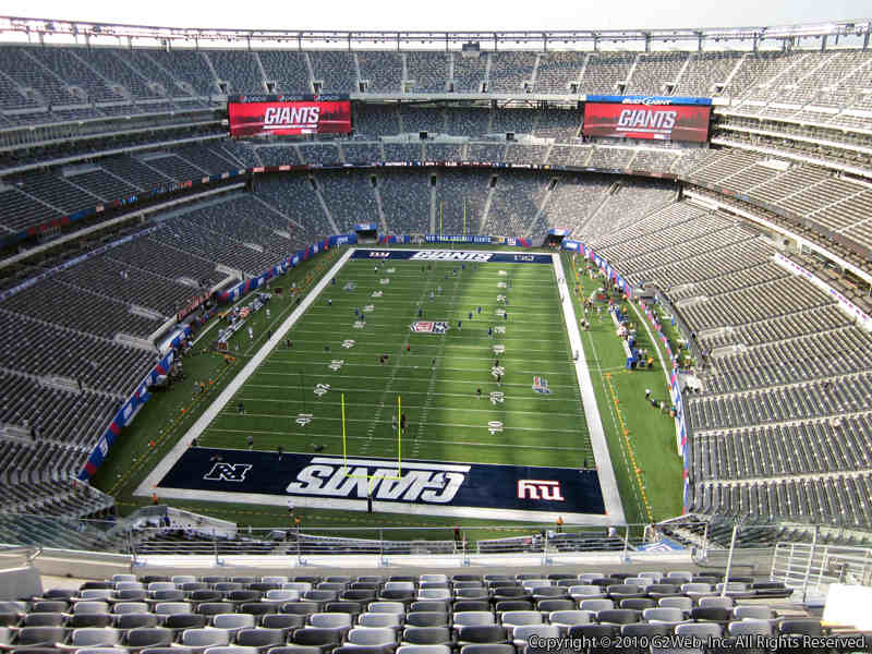 Seat view from section 325 at Metlife Stadium, home of the New York Giants