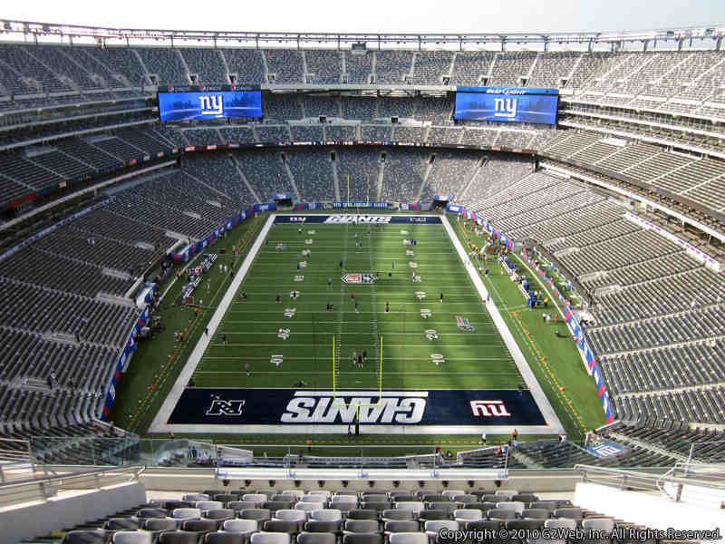 Seat view from section 326 at Metlife Stadium, home of the New York Giants