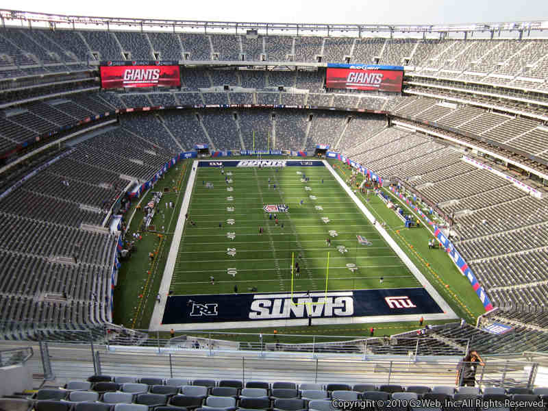 Seat view from section 327 at Metlife Stadium, home of the New York Giants