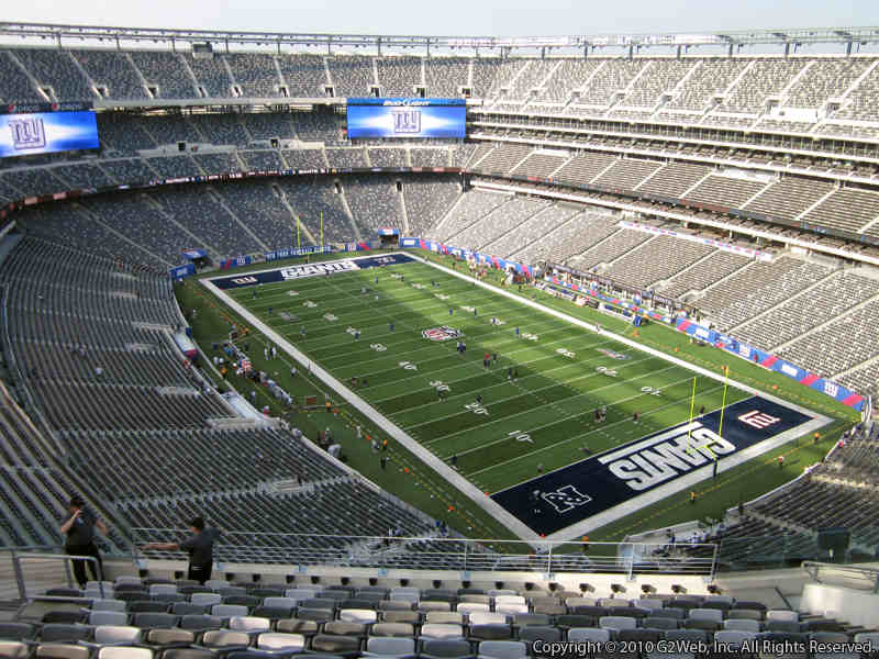 Seat view from section 331 at Metlife Stadium, home of the New York Giants